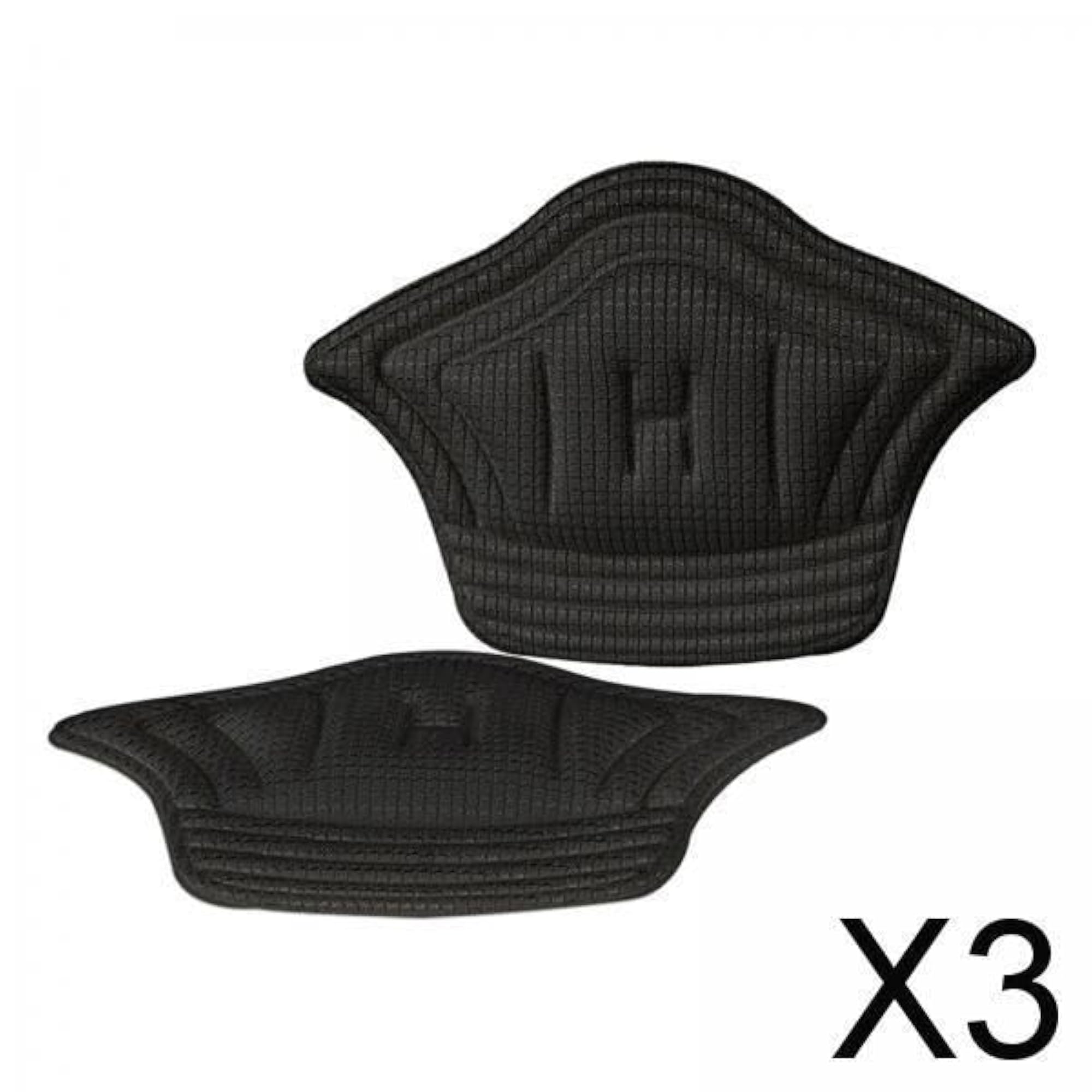 3x Anti-Slip Rubber Shoe Grip High-Heeled Pad Sticker, Black